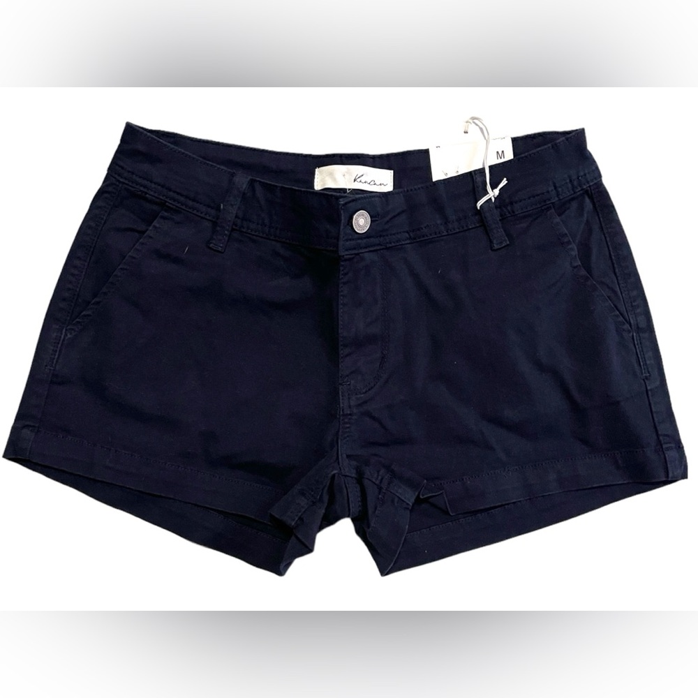 Kancan MidRise navy chino shorts